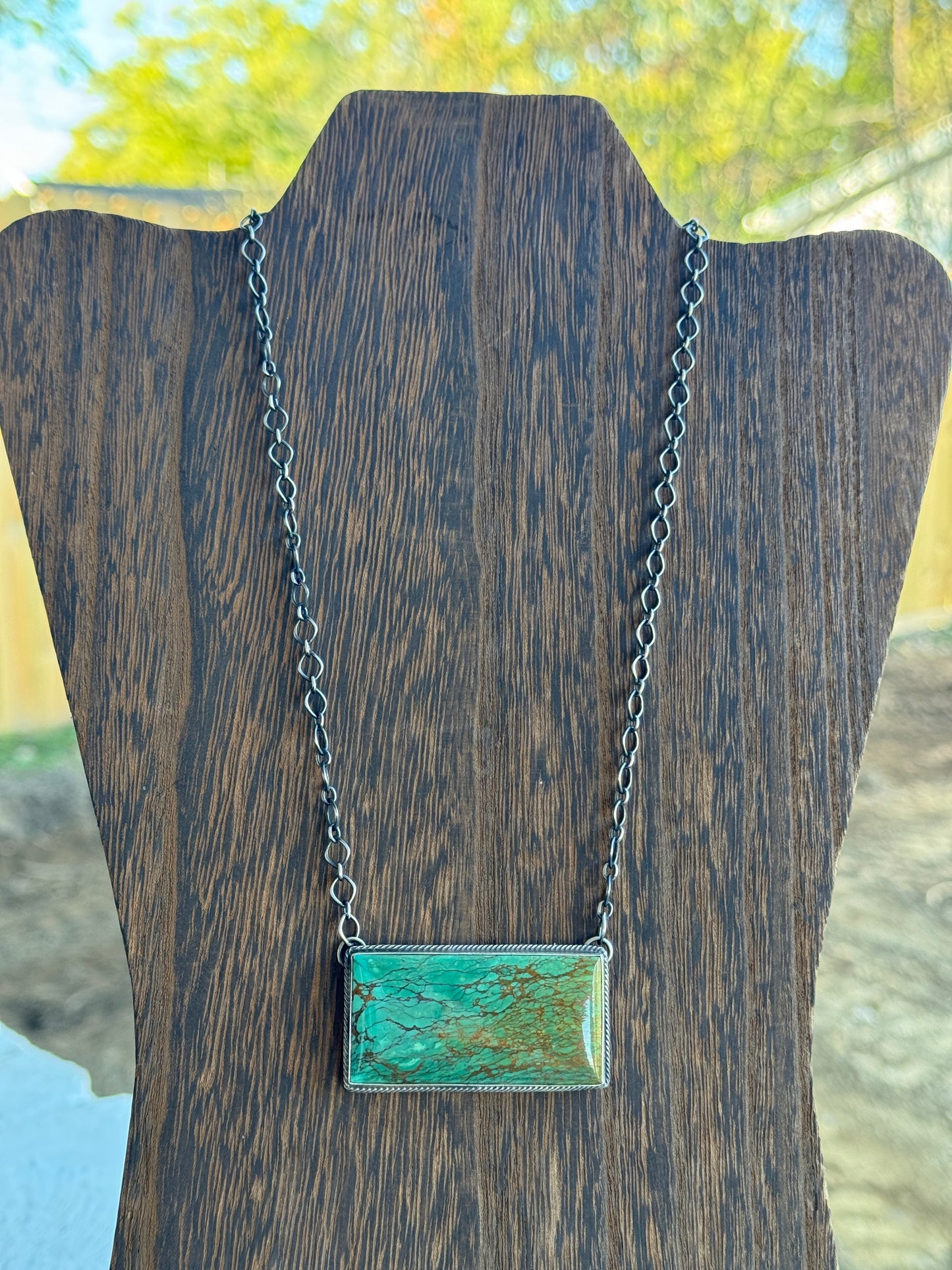 20” Turquoise Bar Necklace