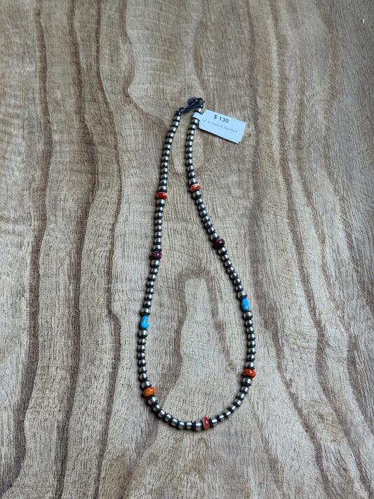 16" 4-6mm Pearl & Rainbow