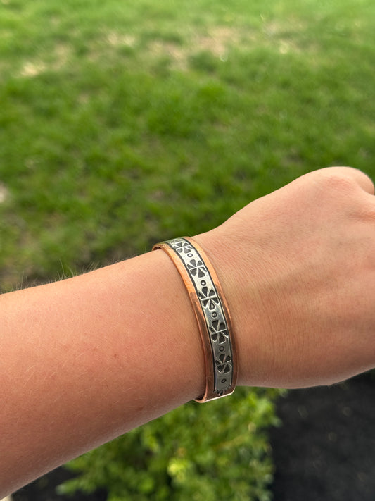 Copper & Silver Cuff