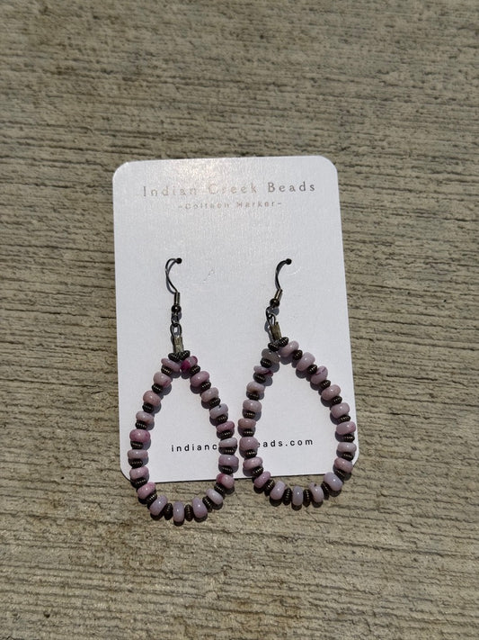 Lavender Opal Earrings