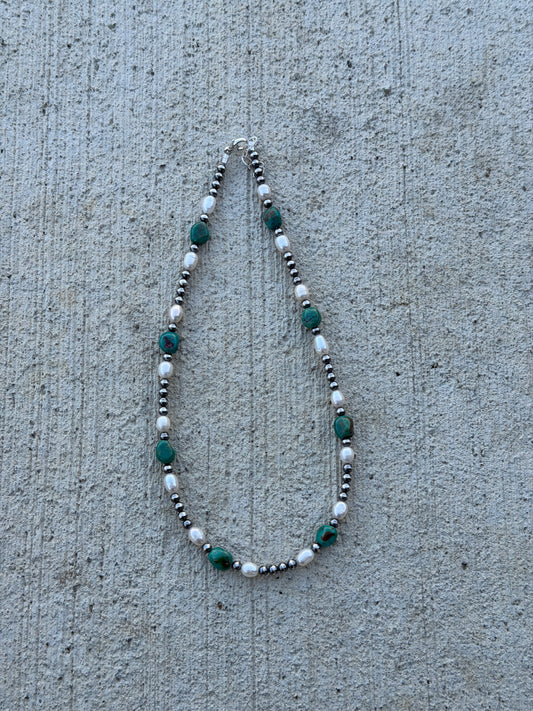 16.5-18" Freshwater & Turquoise