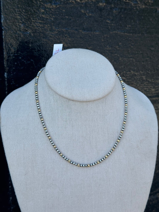18" Pearl with Gold