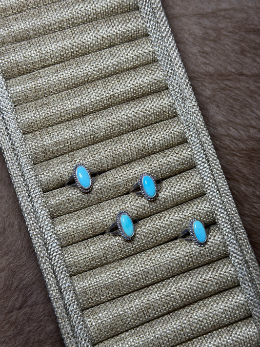 Turquoise Oval Rings