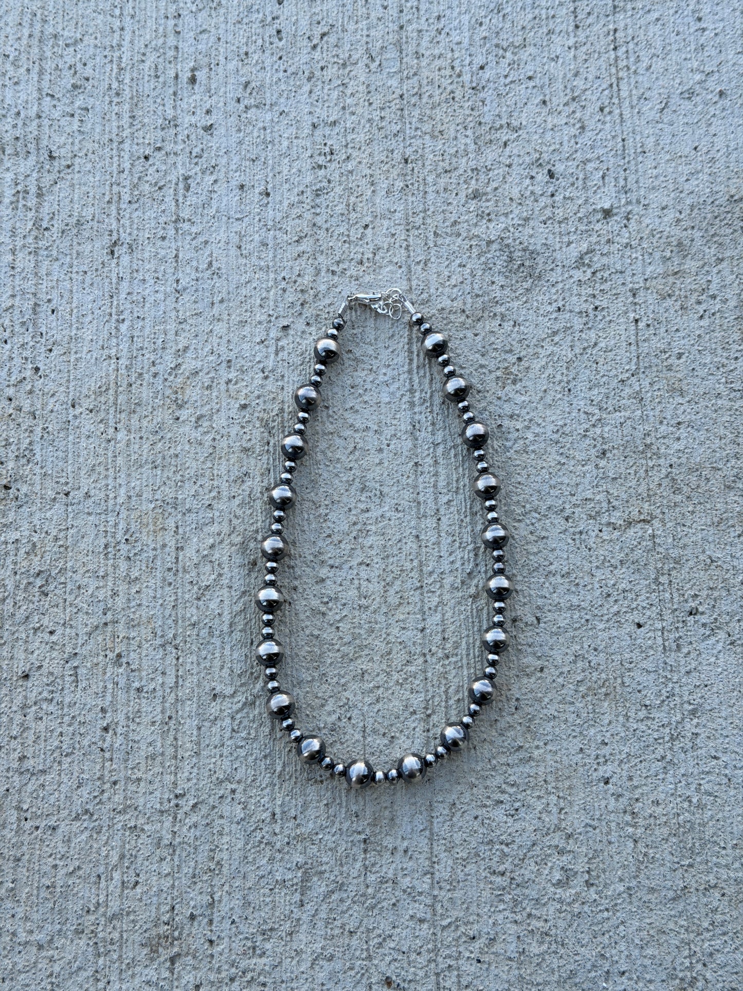 13-14" 4 & 8mm Sterling Pearls