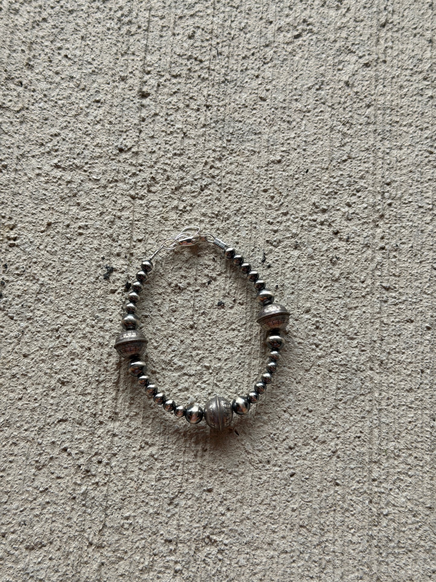 6-7" Pearl & Stamped Saucer