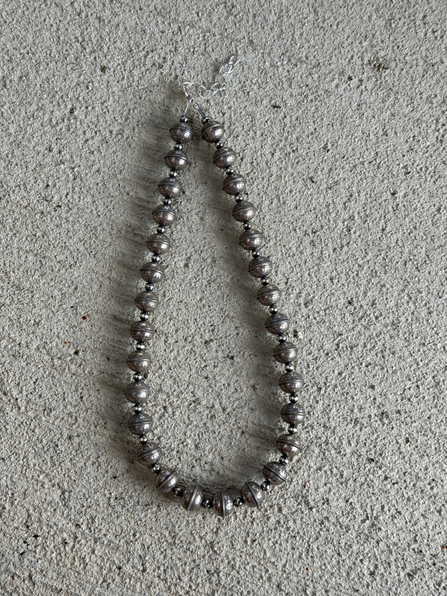 16-19" 4mm & 10mm Stamped Sterling Saucer