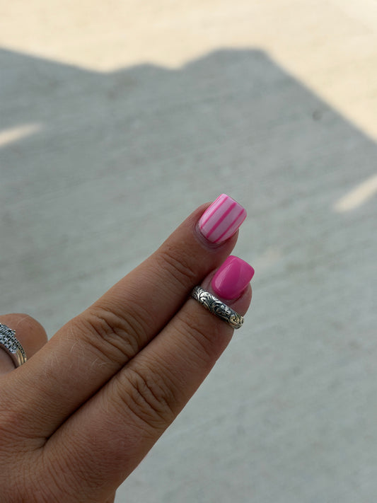 Sz 4 Detail Sterling Stacker Ring