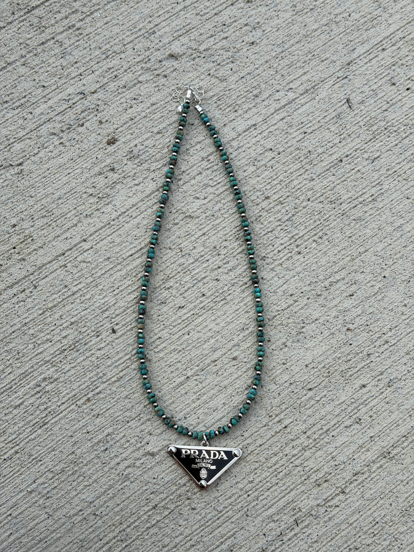 16.5-18" Turquoise, Black P
