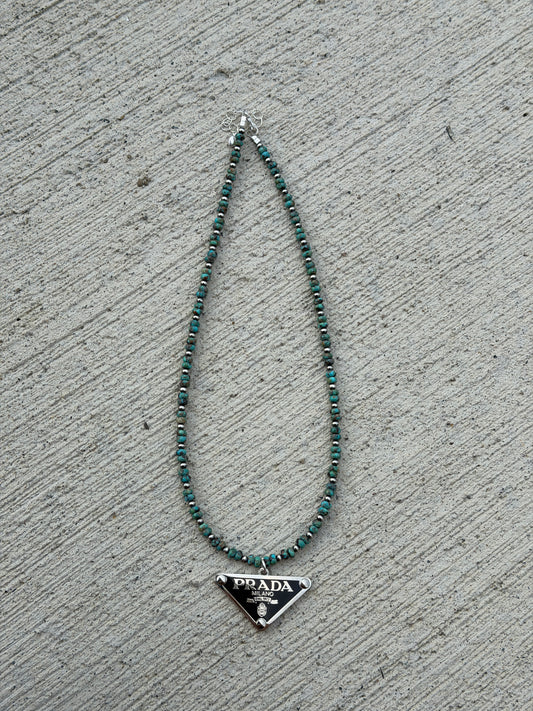 16.5-18" Turquoise, Black P