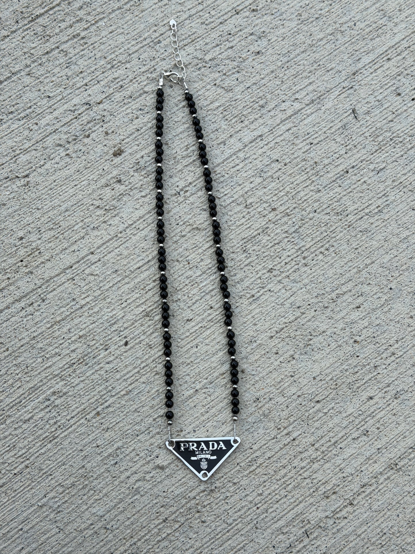 16-17.5" Black Onyx & Black P