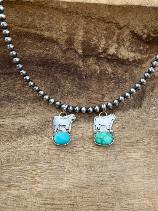 1 stone Steer Pendants