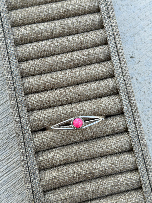 Hot Pink Opal Stacker Cuff