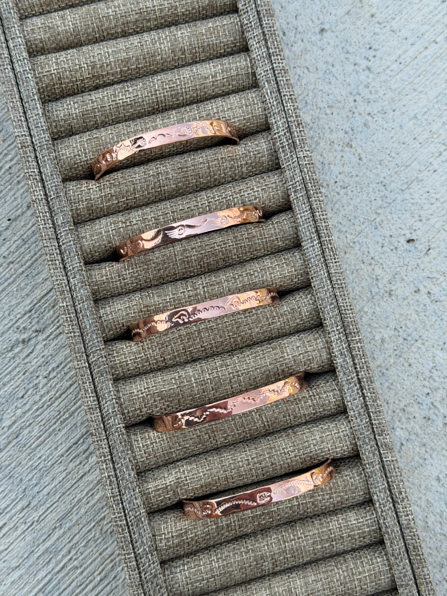 Copper Stamped Cuff