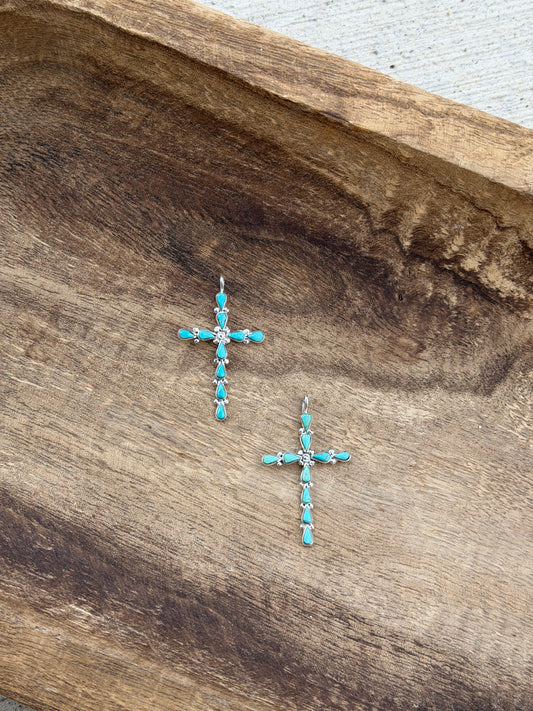 Turquoise Cross Pendant