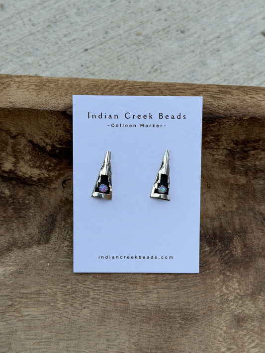 Opal Sterling Earrings