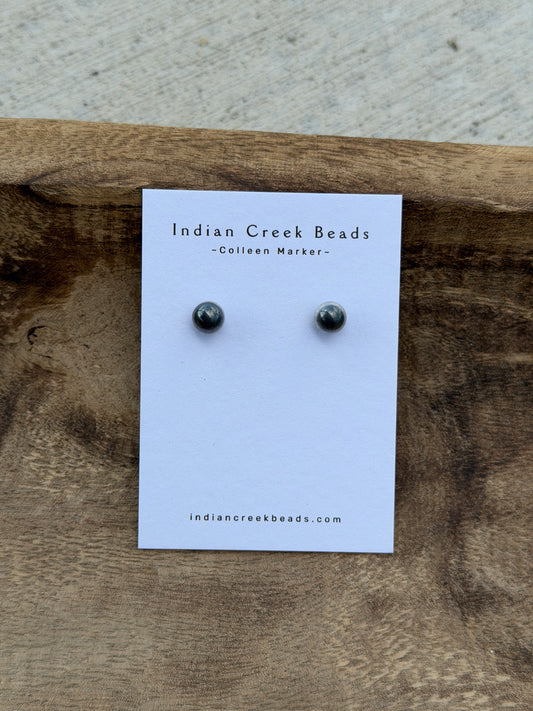 8mm Sterling Pearl Studs