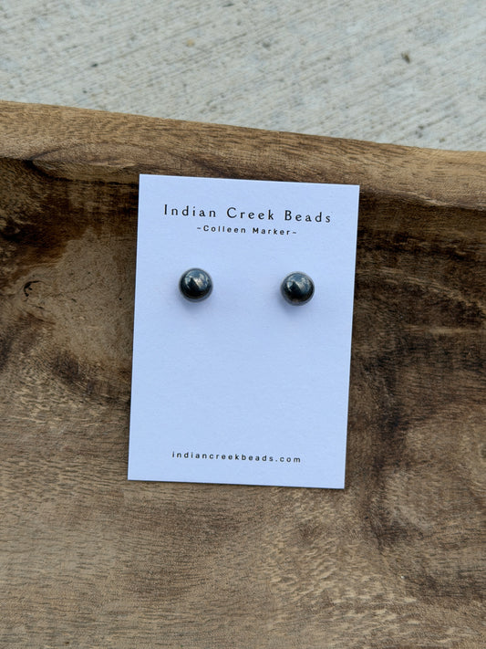 10mm Sterling Pearl Studs