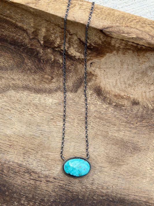 18" Royston Turquoise Necklace