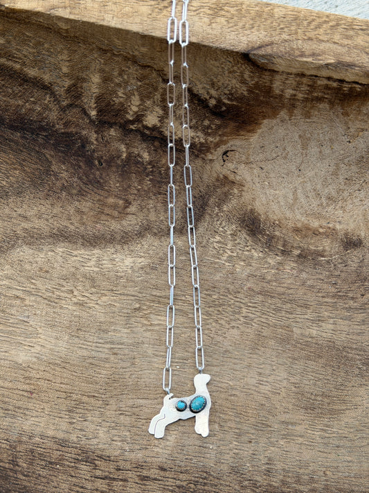 16" Goat & Kingman Necklace