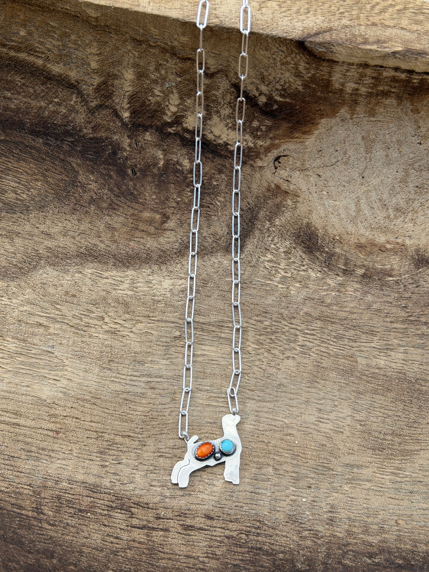 16" Goat & Spiny/Turq Necklace