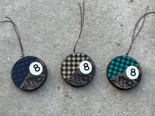 Checkered 8-ball Freshie