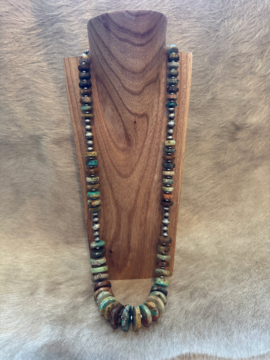 30.5-32" Pearl & Genuine Turquoise