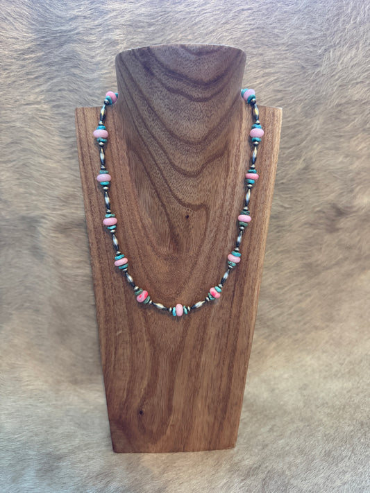 18-20" Pearl, Kingman & Pink Opal