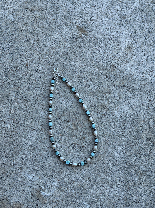 14-15.5" Larimar & Freshwater