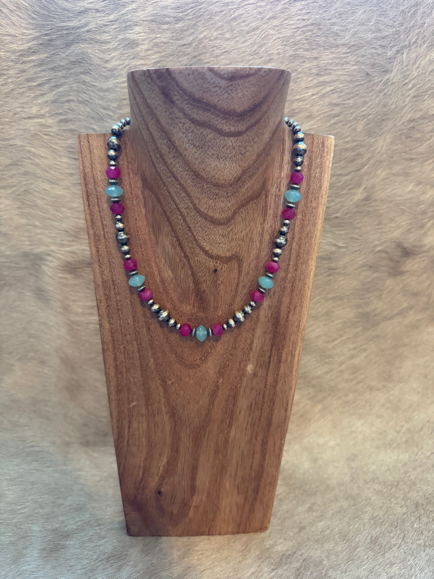 15.5-17" Pearl & Facetted