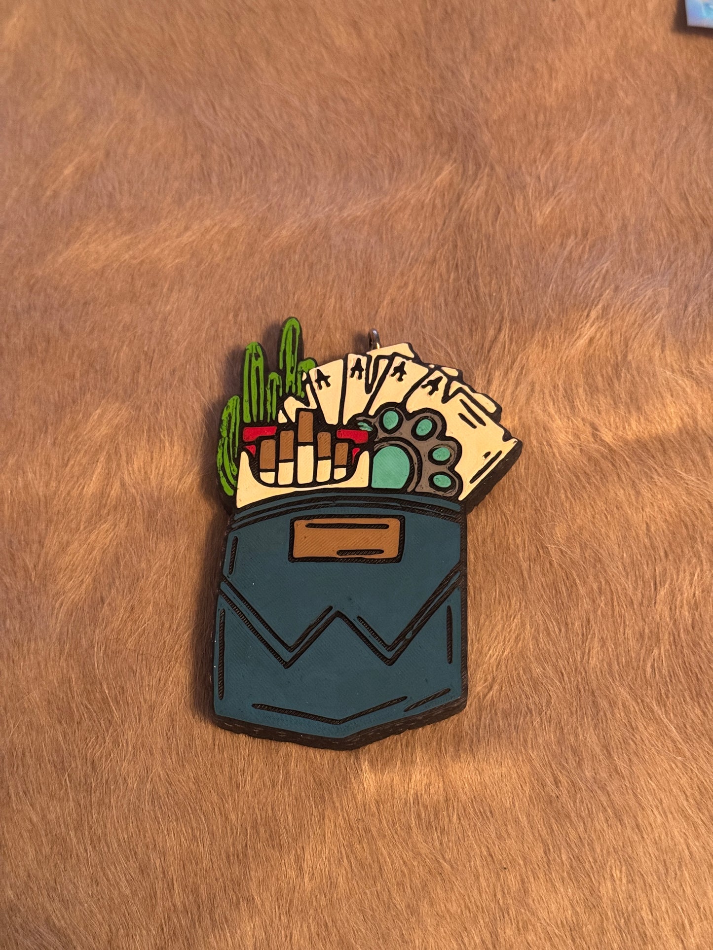 Western Pocket- Rustic Woods Freshie