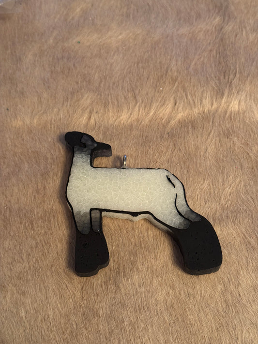 Sheep- Leather & Lace Freshie