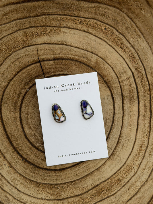 Violet Dahlia Earrings