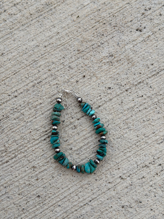 6.5-7" Turquoise & Pearl