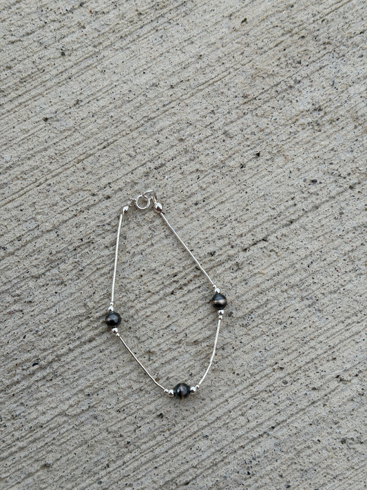7" Liquid Silver & Pearl