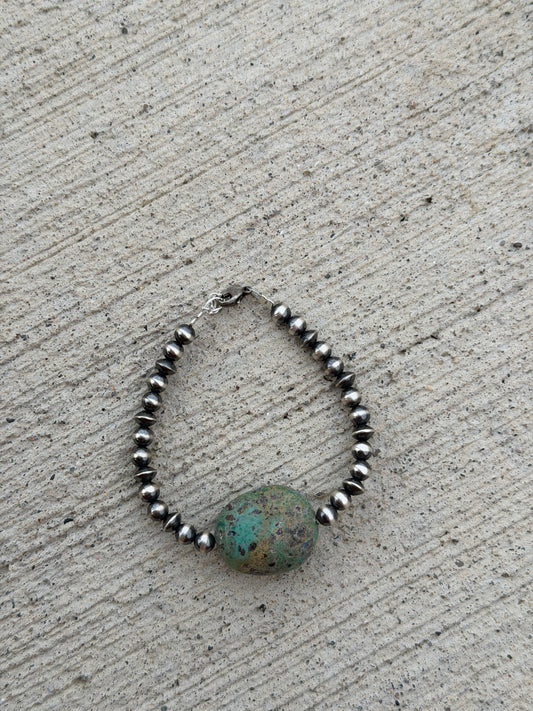 6.5-7" Pearl & Turquoise
