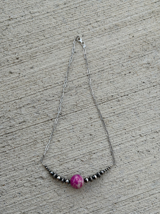 19.5" Pearl & Purple Jade BN