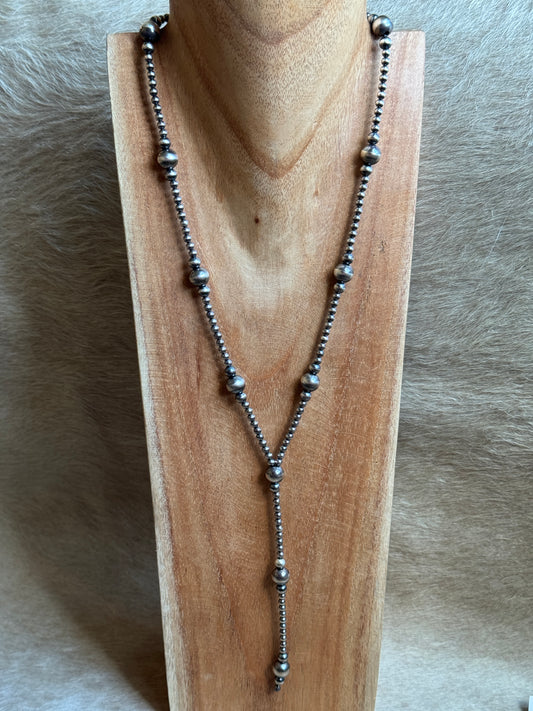 4-10mm Sterling Pearl Lariat
