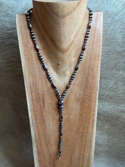 Sterling Pearl & Torpedo Lariat