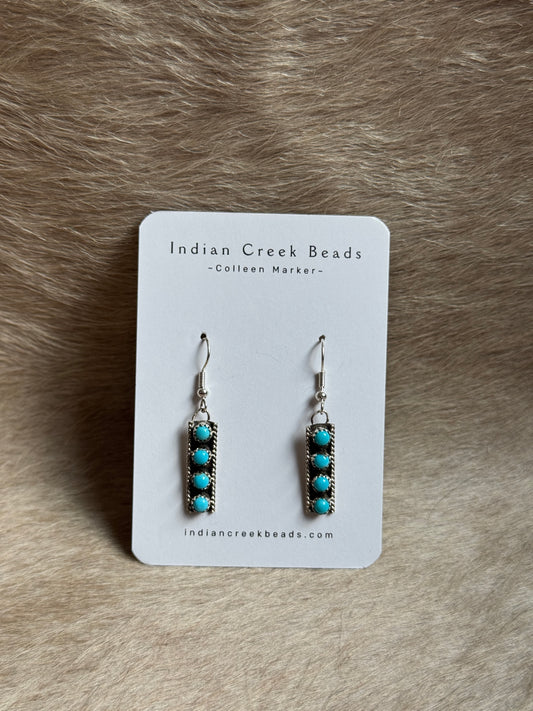 Kingman Turquoise Dangle Earrings