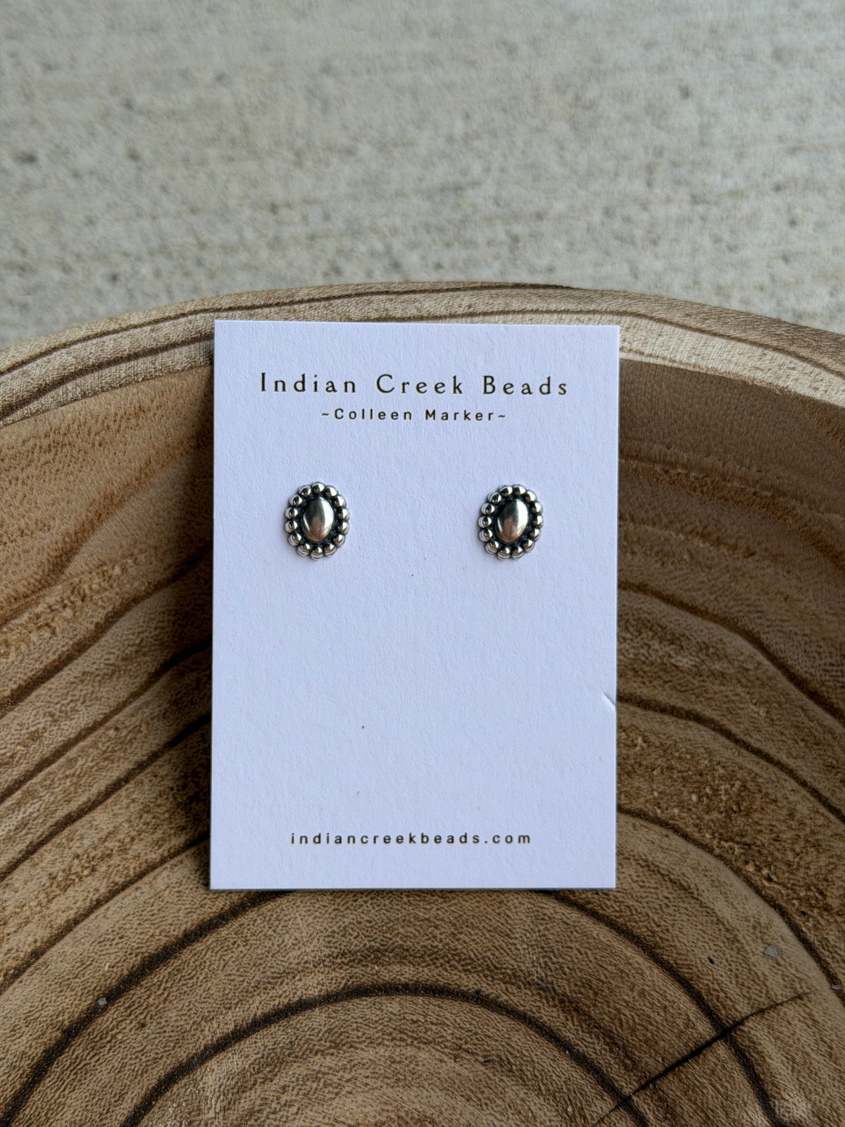 Sterling Silver Oval Conchos