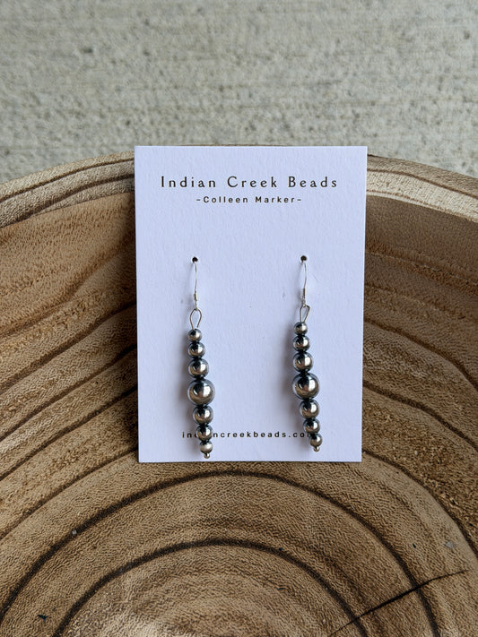 4-8mm Sterling Pearl Dangle Earrings