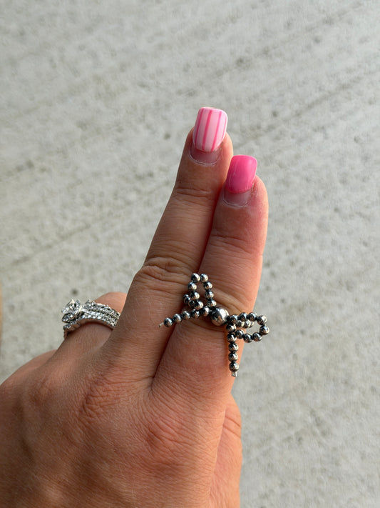 Sterling Silver Bow Ring