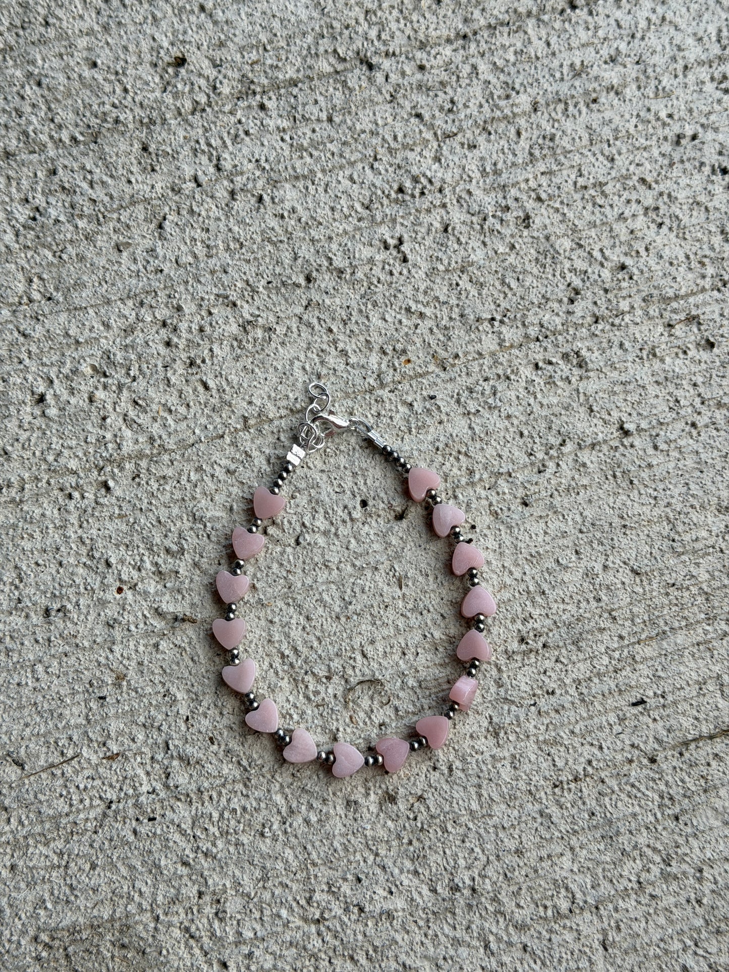 6.5-7.5" Pink Opal Hearts