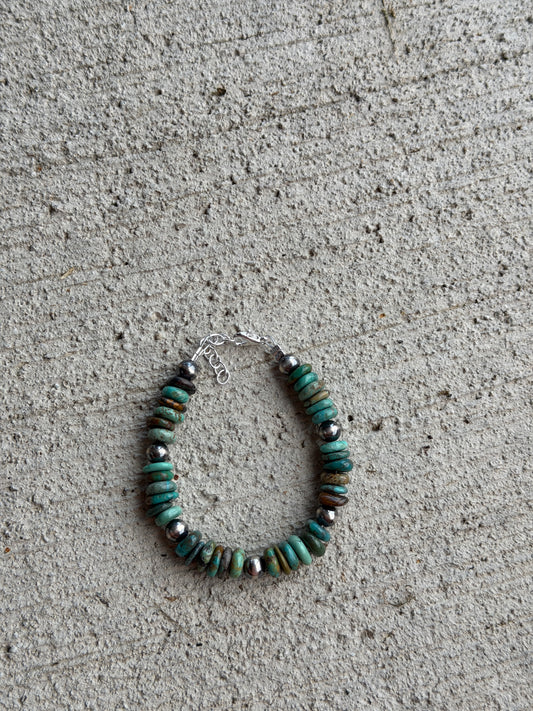6.5-7.5" Pearl & Turquoise