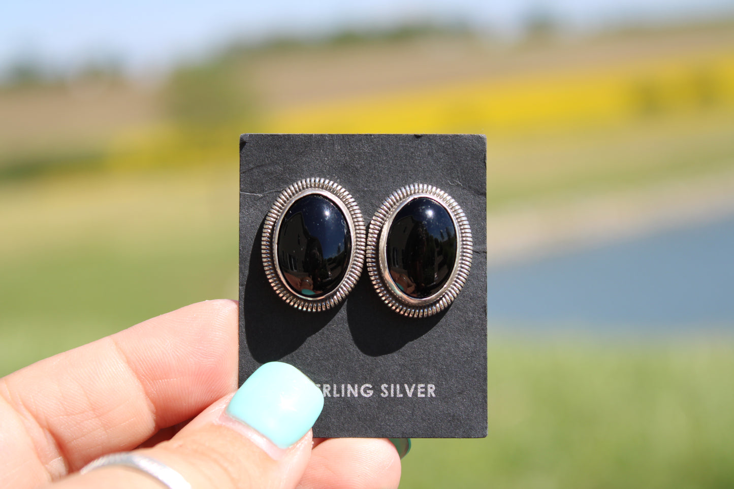 Black Onyx Studs