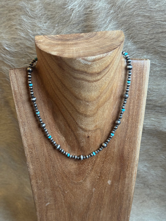 14-17" Pearl & Turquoise