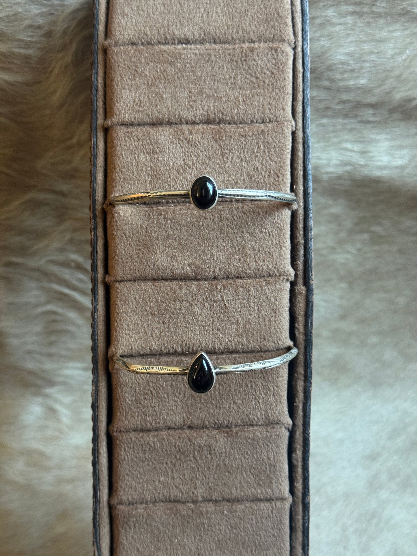 Black Onyx Stacker Cuff