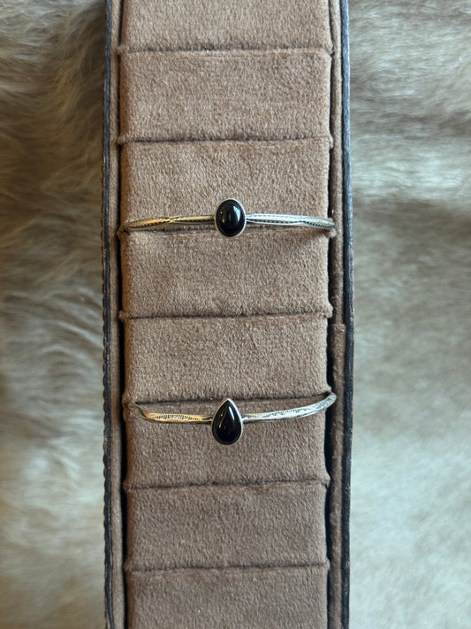 Black Onyx Stacker Cuff