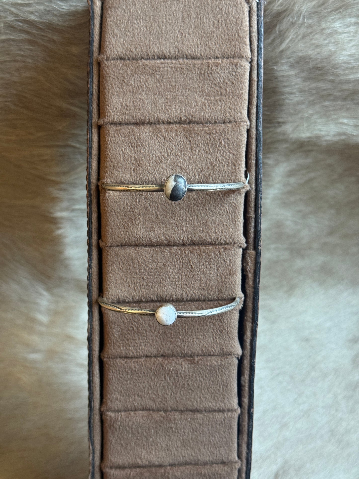White Buffalo Simple Cuffs