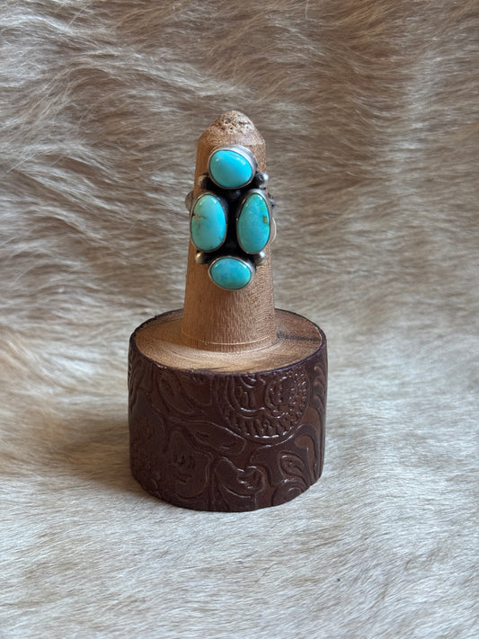 Adjustable 4 stone Kingman Ring